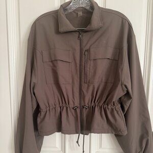 Beyond Yoga City Chic Jacket-Dune Color-Size Small